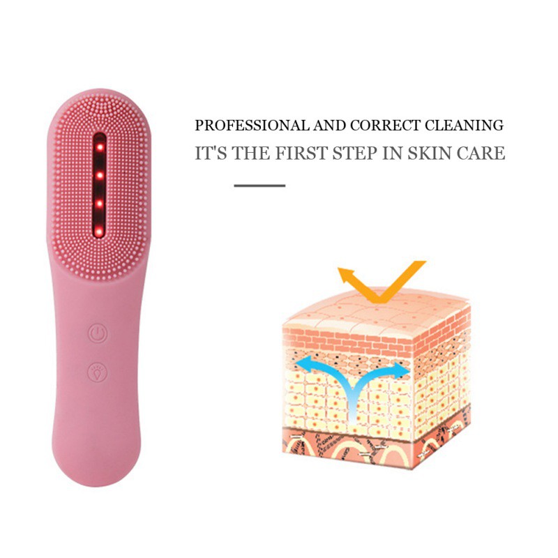 [Hàng mới về] Máy mát xa rửa mặt silicon chống thấm nước làm sạch sâu