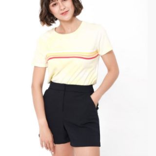 Quần short vải ống rộng