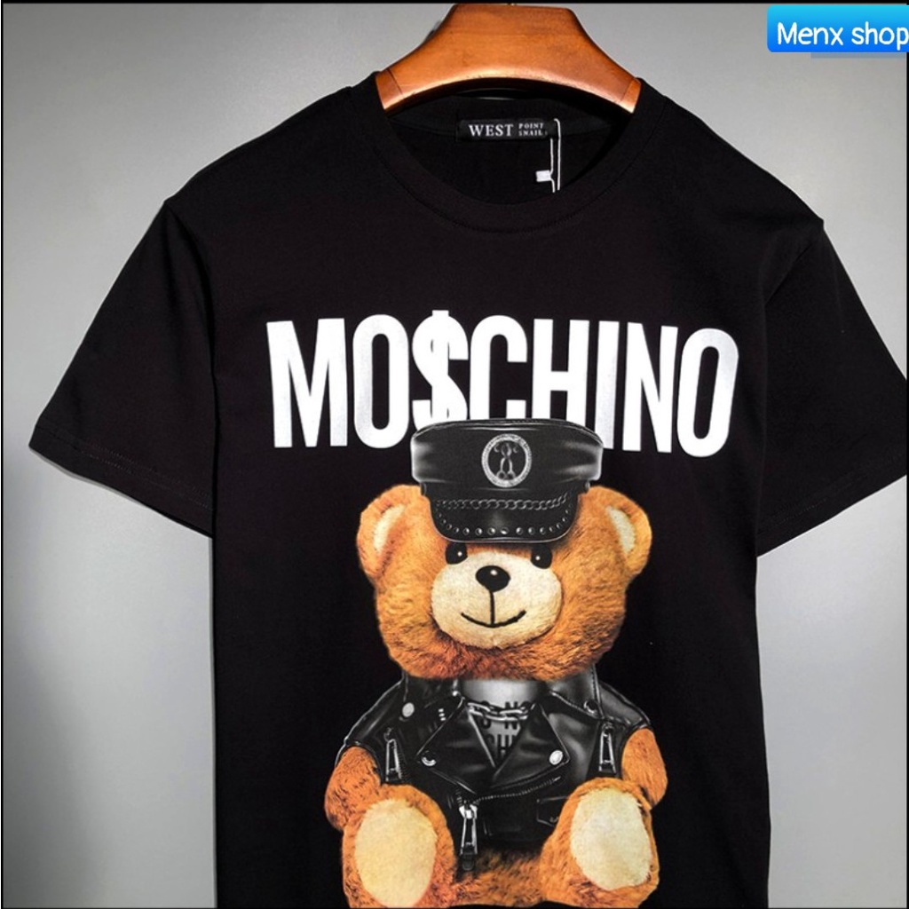 Áo Thun Hè  Phong Cách Gấu MOSCHINO Thời Trang Trẻ Trung Năng Động Thoải Mái Hot 2022Phong Cách AMBITION