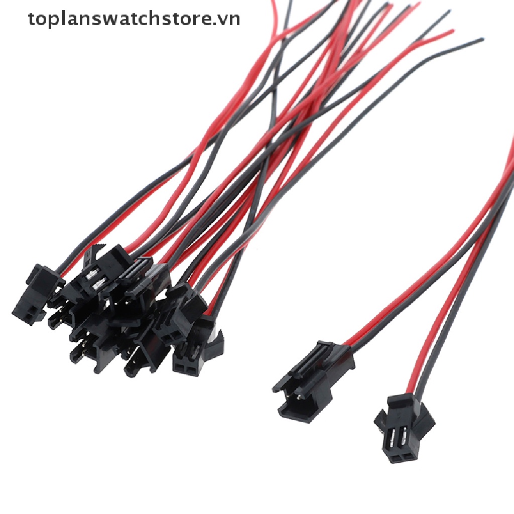 Set 10 Đầu Nối Dây Điện 15cm jst sm 2pins male Sang female vn