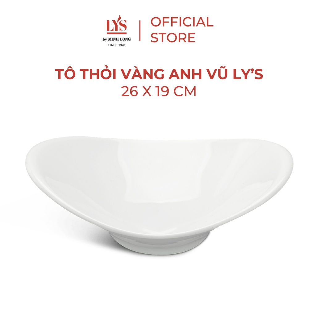 Tô Thỏi Vàng Sứ Minh Long - Anh Vũ Ly'S - 26 X 19 cm