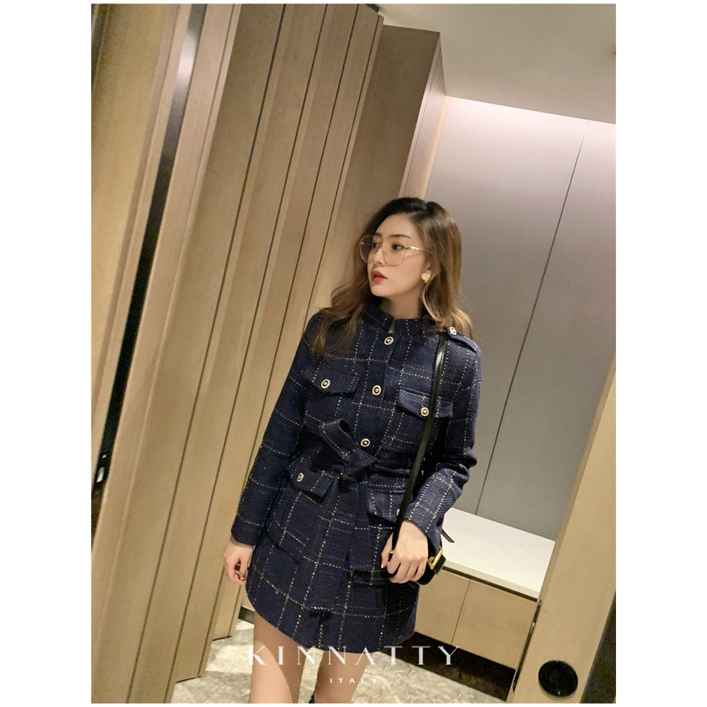 [Mặc Là Sang] Áo Khoác Lury, Áo Dạ Tweed Nữ Đẹp, Dáng Dài, Chất Vải Dạ Dày Dặn Lót Trần Bông, Hàng Quảng Châu Cao Cấp | BigBuy360 - bigbuy360.vn