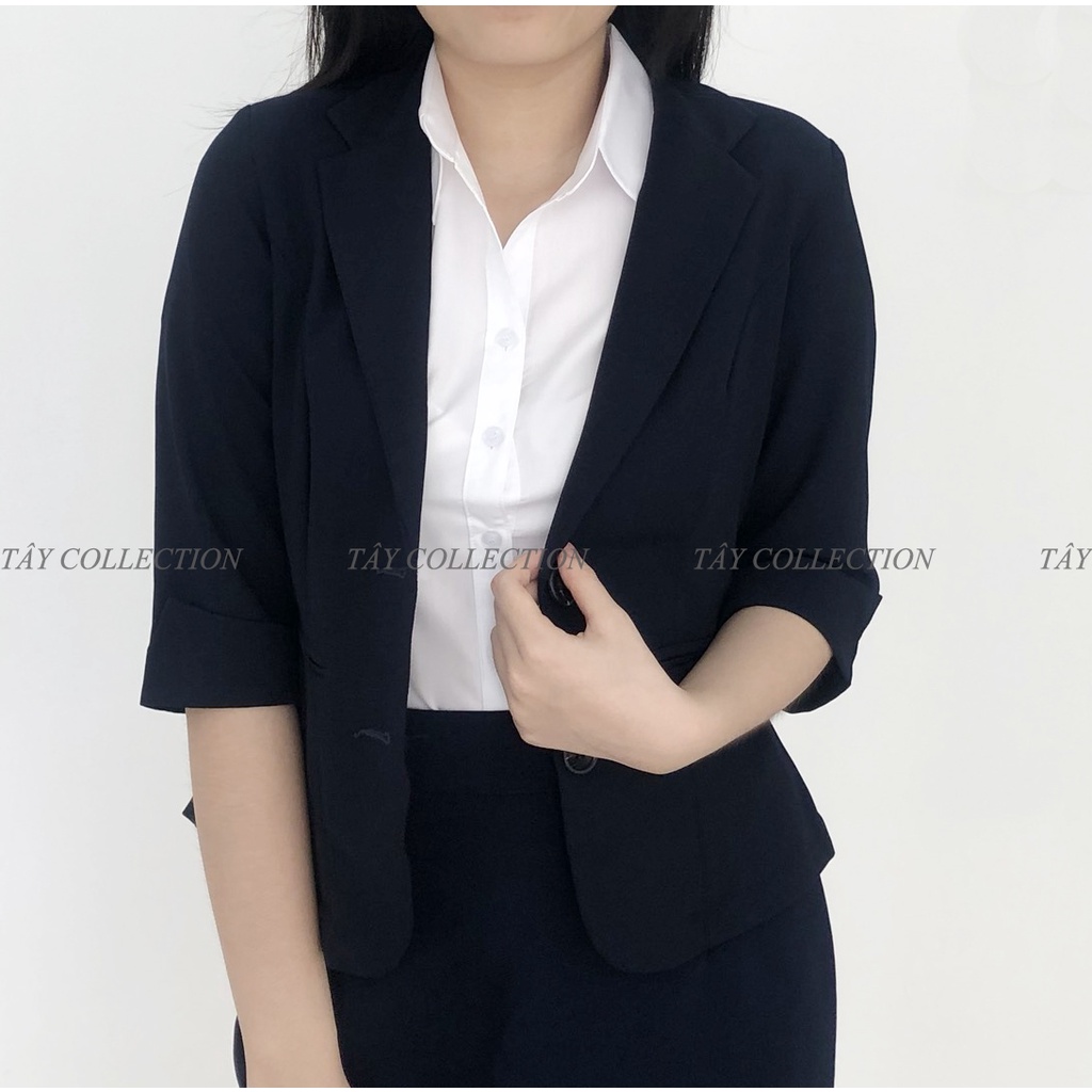 Áo vest ngắn tay cao cấp TÂY COLLECTION, Vải đẹp, Mặc Rất Tôn Dáng( 3 màu Đen/Xanh/Trắng)