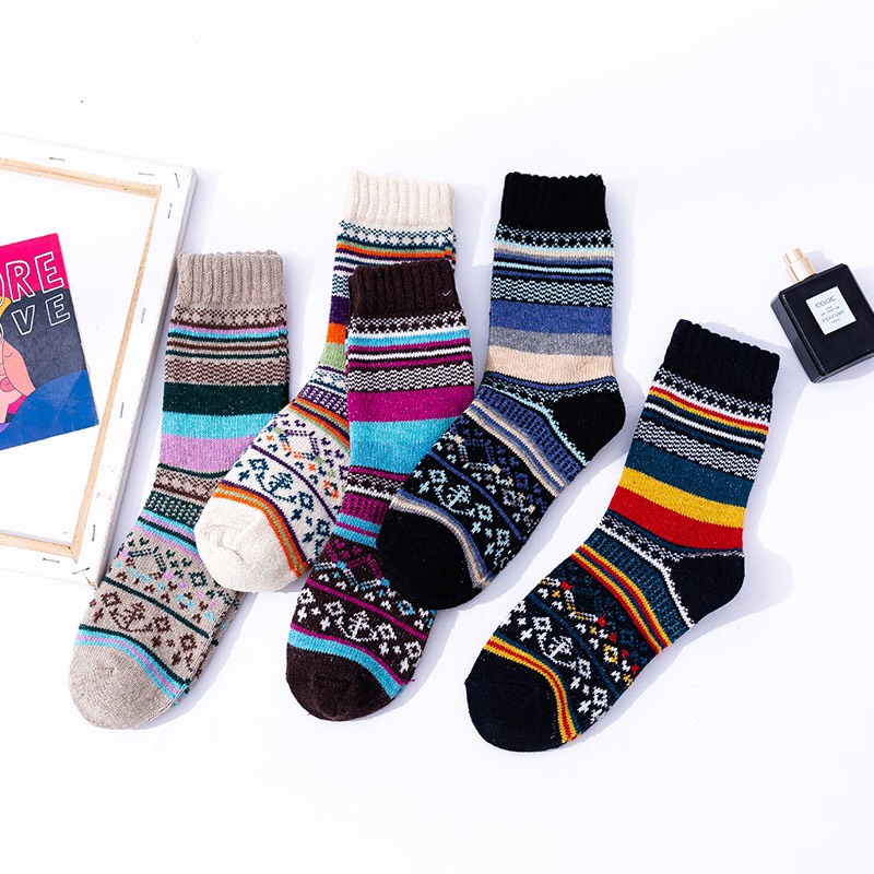 SET TẤT THỔ CẨM 5 ĐÔI M18 XINH XẮN