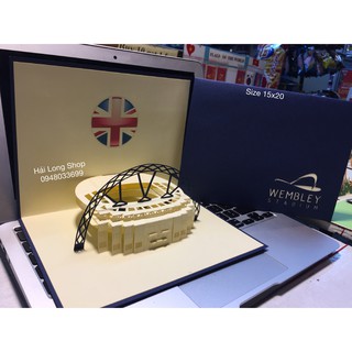 Wembley Stadium - Sân Bóng - Thiệp 3D ( mở 90 độ )