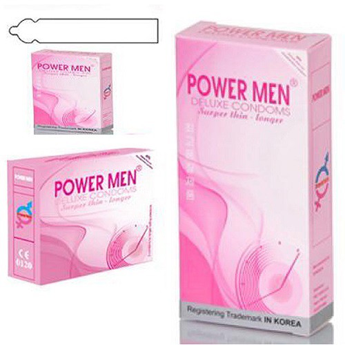 [Chính Hãng] Bao Cao Su Power Men Siêu Mỏng Hồng - Có Thuốc Kéo Dài Thời Gian - [Siêu Rẻ]