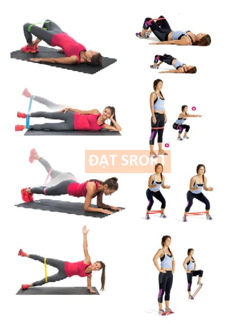 Dây Super Mini Band Đàn Hồi Kháng Lực Tập Mông Đùi Cho Nữ