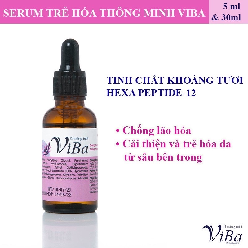 [HCM-GIA TOT] Serum trẻ hoá da ViBa. Serum trẻ hoá da thông minh. Serum ViBa.