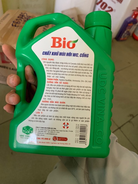 Chất khử mùi cống, wc Bio 1.2l mẫu mới