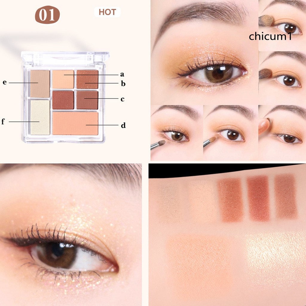 (Hàng Mới Về) Bảng Phấn Mắt 7 Màu Ánh Ngọc Trai Nhung Mịn Không Thấm Nước | BigBuy360 - bigbuy360.vn