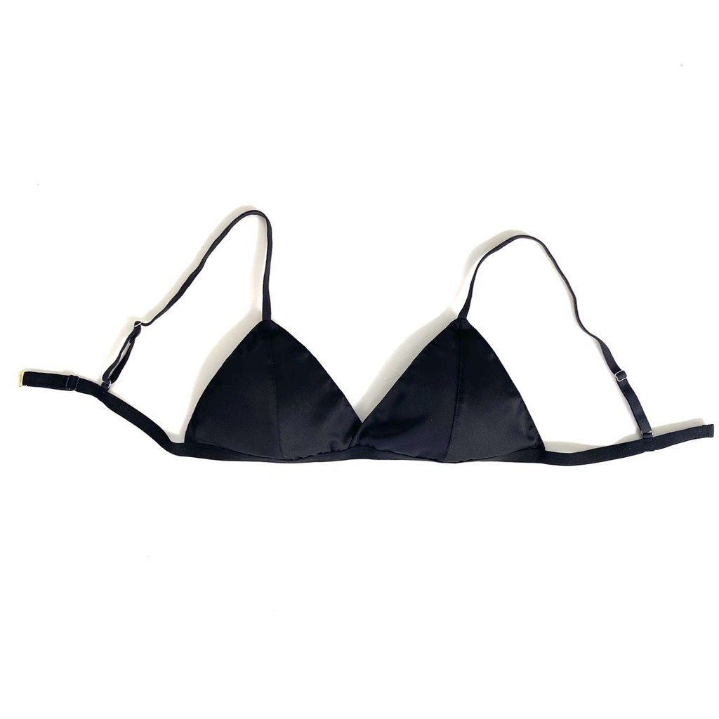 HISEXY Set Đồ Lót Bralette Lụa Satin Cao Cấp Thiết Kế Gọng Mỏng Kiểu quần V