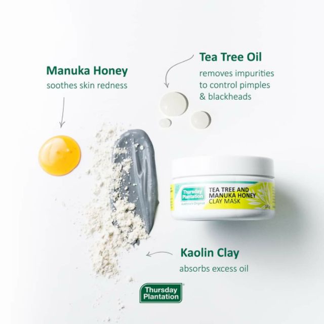 Mặt nạ đất sét Thursday Plantation's Tea Tree and Manuka Honey Clay Mask minisz 15g