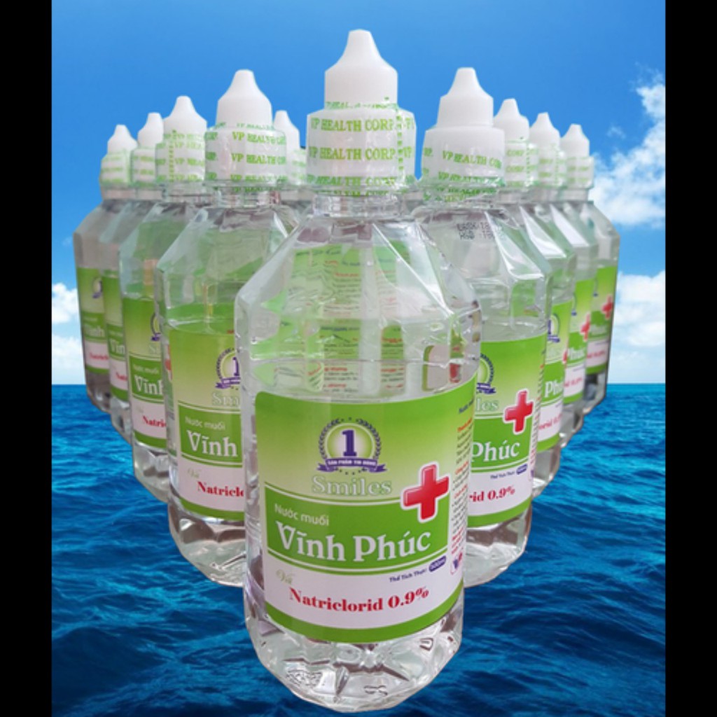 Nước Muối Vĩnh Phúc Natri Clorid 0.9% 500 ml 1000Ml