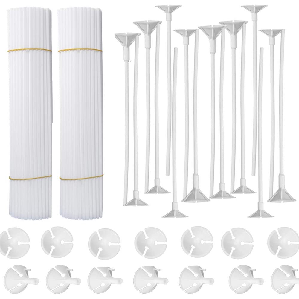 Set 100 Giá Đỡ Bong Bóng PVC 32cm Dùng Trang Trí Tiệc Sinh Nhật/Đám Cưới