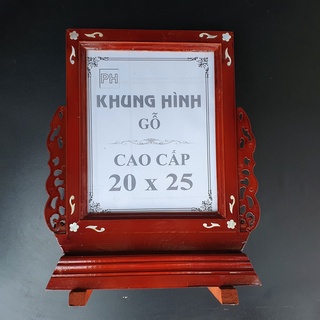 Khung hình thờ bằng gỗ, khung ảnh thờ gỗ, khung hình có chân cao cấp