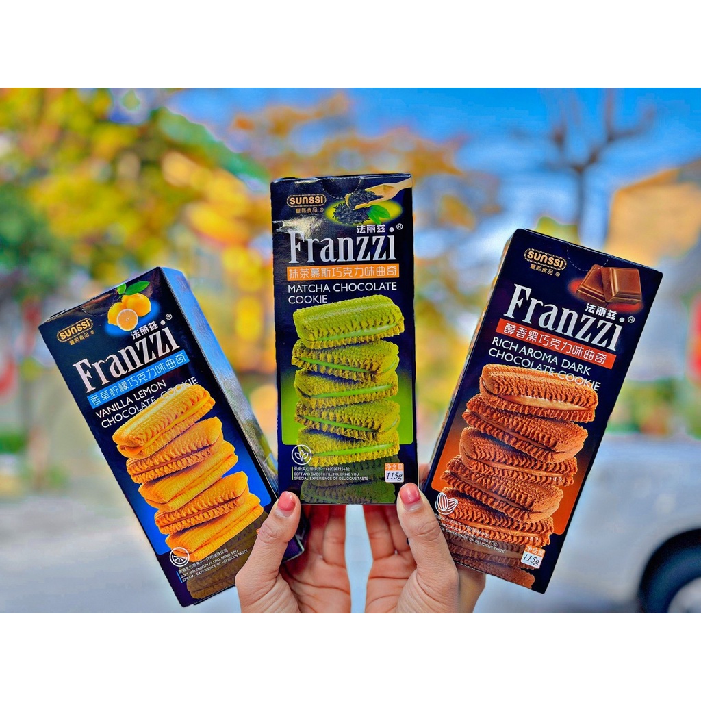 Bánh Quy Franzzi Kem 115G 100G 5 Vị Date mới Siêu HOT