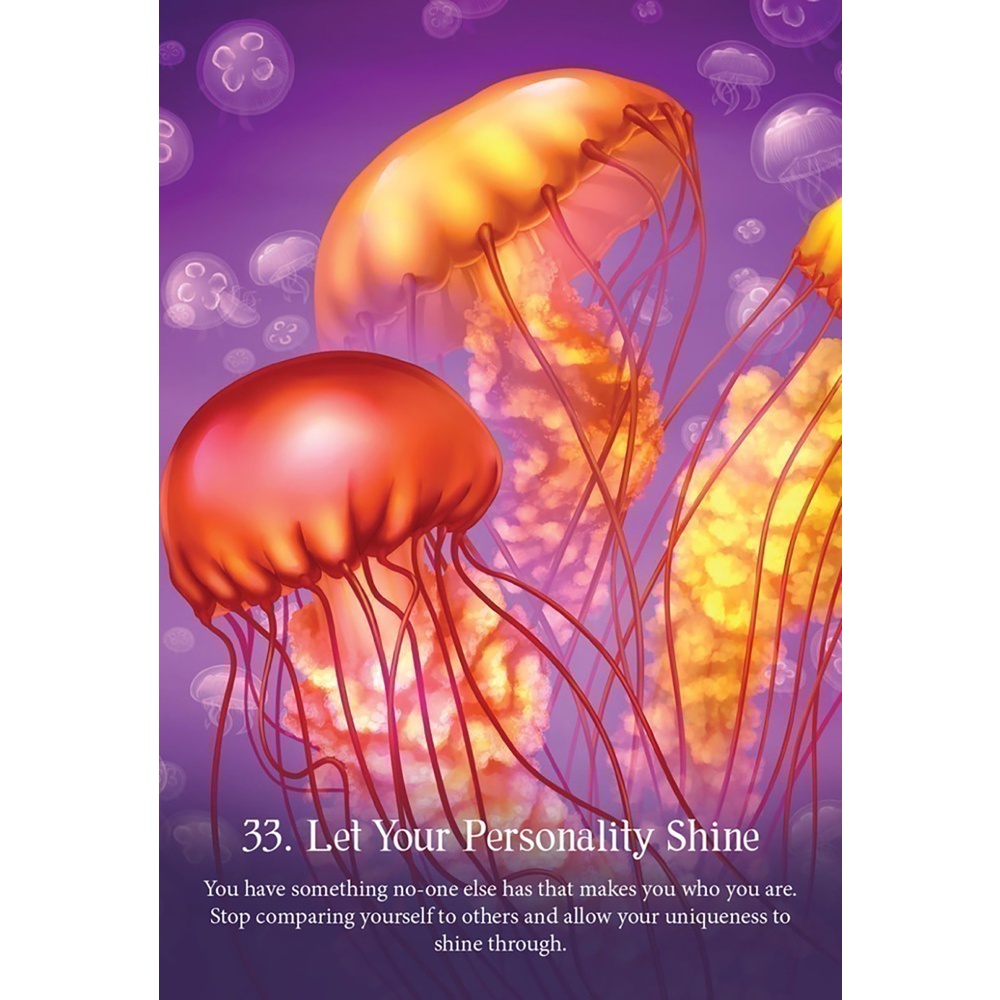 Bộ Bài Whispers Of The Ocean Oracle 50 Lá Tặng Đá Thanh Tẩy C268