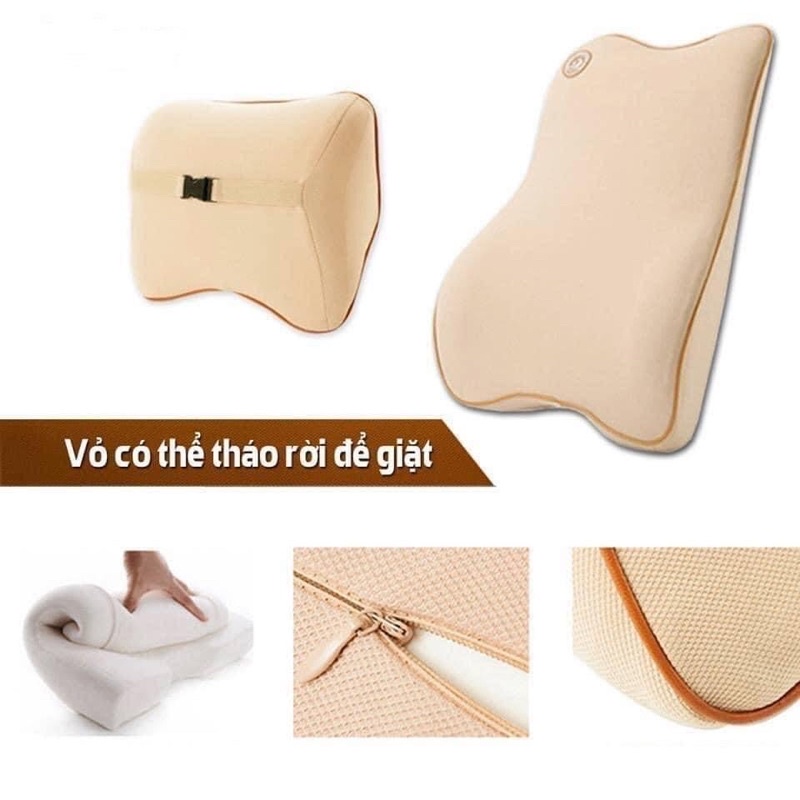 Bộ gối tựa lưng cao su non chống mỏi cổ êm ái dành cho mọi tư thế | BigBuy360 - bigbuy360.vn