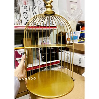 Kệ đựng mỹ phầm lồng chim Gold28 Có sẵn