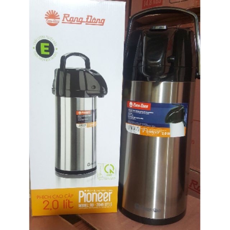 Phích nước nóng giữ nhiệt Rạng Đông 1 Lít/2 Lít/2.5 Lít, giữ nhiệt hơn 6 tiếng, an toàn cho người dùng