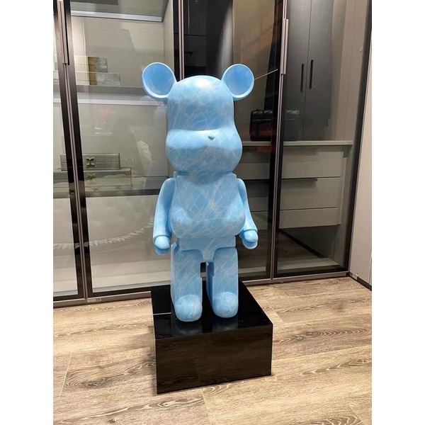Tượng be@rbrick sóng nước màu pastel sz 80cm