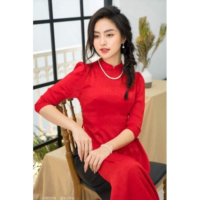 Áo dài phong cách tiểu thư sang chảnh NHIỀU MÀU