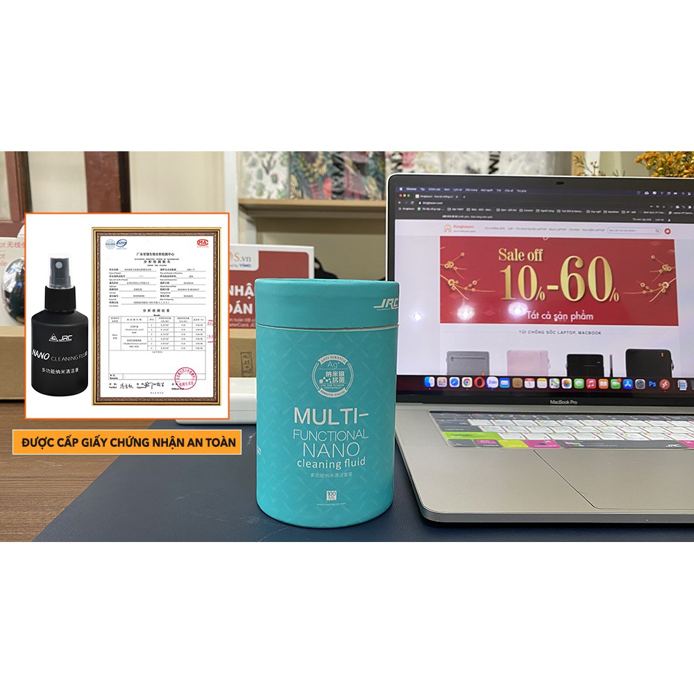 Bộ vệ sinh Máy tính, Laptop JRC 5 sản phẩm chính hãng. Bộ dụng cụ vệ sinh Laptop, Bàn phím, Màn hình máy tính