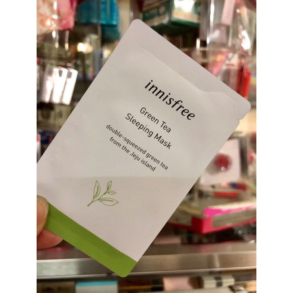 [CHÍNH HÃNG] SAMPLE MẶT NẠ NGỦ TRÀ XANH INNISFREE GREEN TEA SLEEPING MASK 4ML