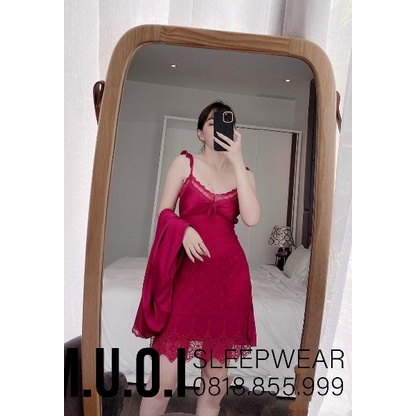 Váy ngủ lụa cánh tiên ren hoa nhí xẻ đùi sexy❤️FREESHIP❤️ Đầm mặc nhà gợi cảm  QUẢNG CHÂU Muối store V056 ( video- ảnh)