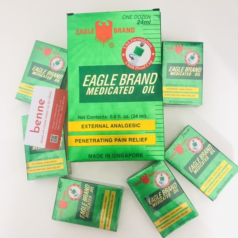 Dầu gió xanh Eagle Brand nhập Mỹ - Medicated Oil