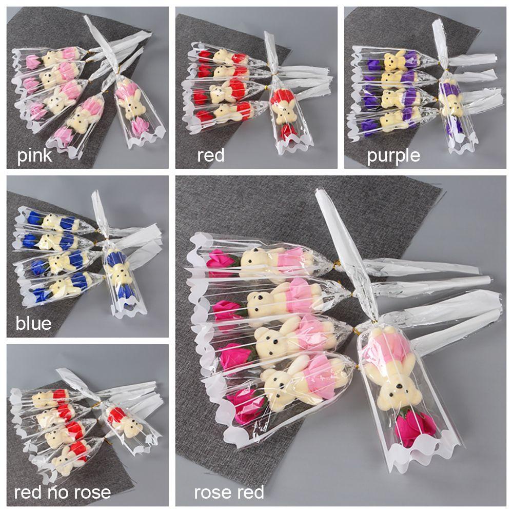 Gấu Bông Hoa Nhân Tạo Lãng Mạn Làm Quà Tặng Cho Bạn Gái / Quà Tặng Valentine