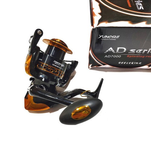 Máy Câu Cá YUMOSHI AD Đủ Size 3000 đến 9000, máy cau ca kim loại, may cau ca shimano penn