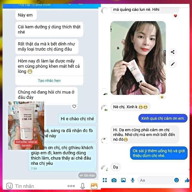 [Mẫu Hot] Kem Dưỡng Trằng Và Trống Nhăn Ban Ngày Whitening &amp; Wrinkle Cream,Dưỡng Da,Giảm Nám, Chống Lão Hóa, Cấp Ẩm, Tốt