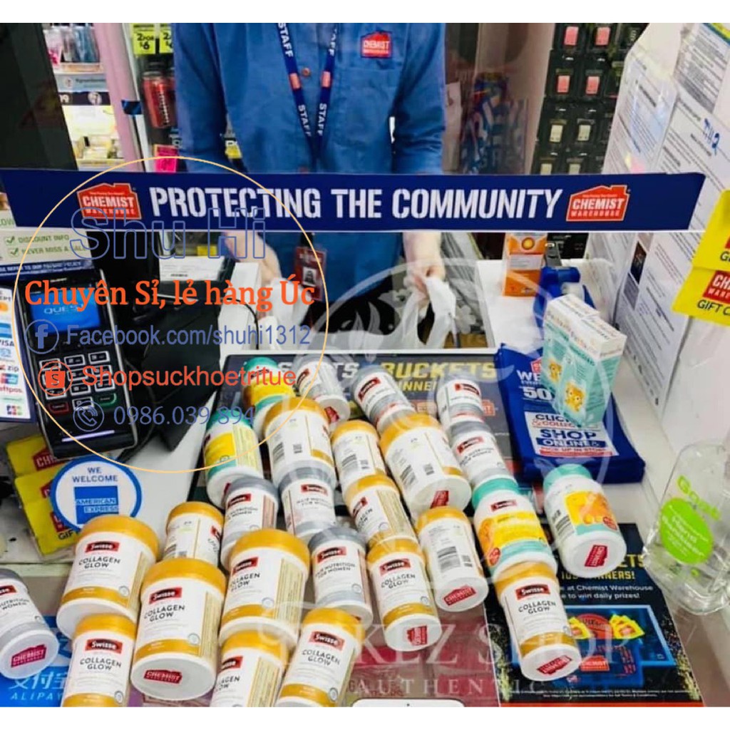 Viên uống đẹp da Collagen Glow Swisse 60 viên Úc - Swisse Beauty Collagen Glow With Collagen Peptides | BigBuy360 - bigbuy360.vn