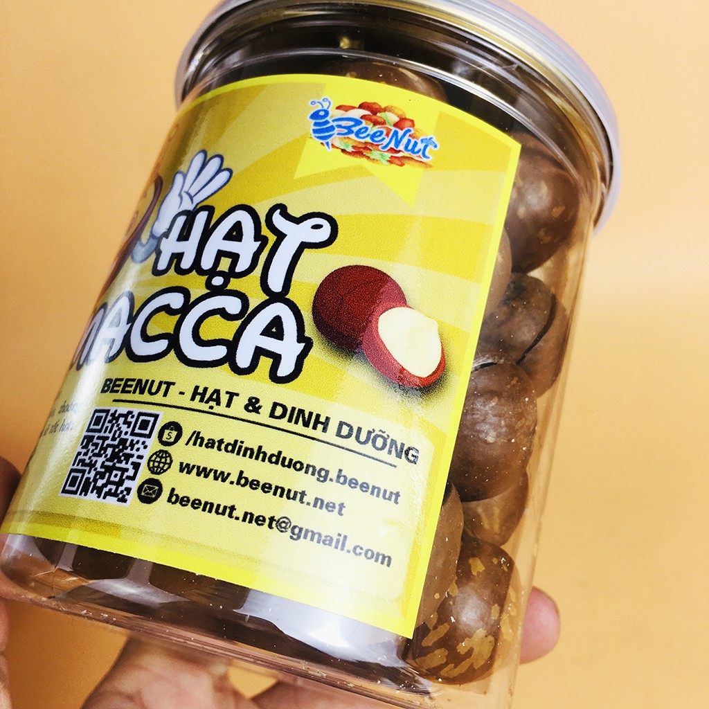 (Hũ 250g) Hạt macca nứt vỏ (Có tặng dụng cụ tách vỏ) Hạt macca Úc to, đều Hạt dinh dưỡng Đồ ăn vặt Healthy BeeNut