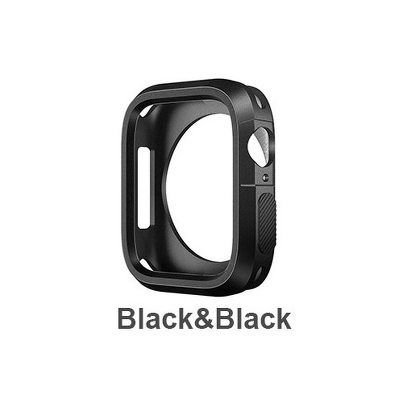 Vỏ silicon mềm hai màu chống va đập cho đồng hồ Apple Watch Case SE 6 5 4  3 2 1 44mm 40mm iWatch 42mm 38mm