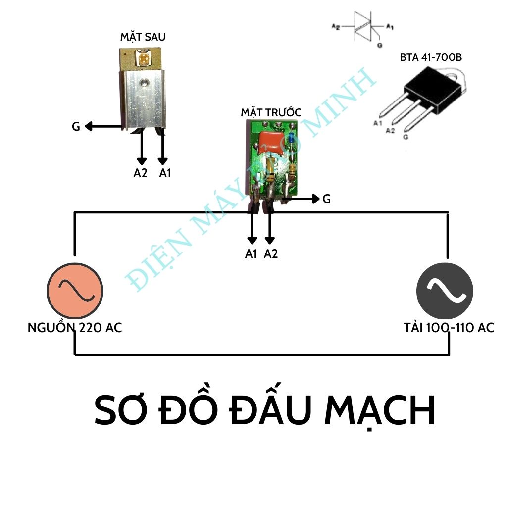 Mạch cản đơn chuyển điện 220v về 110v dùng cho các thiết bị cầm tay nội địa Nhật