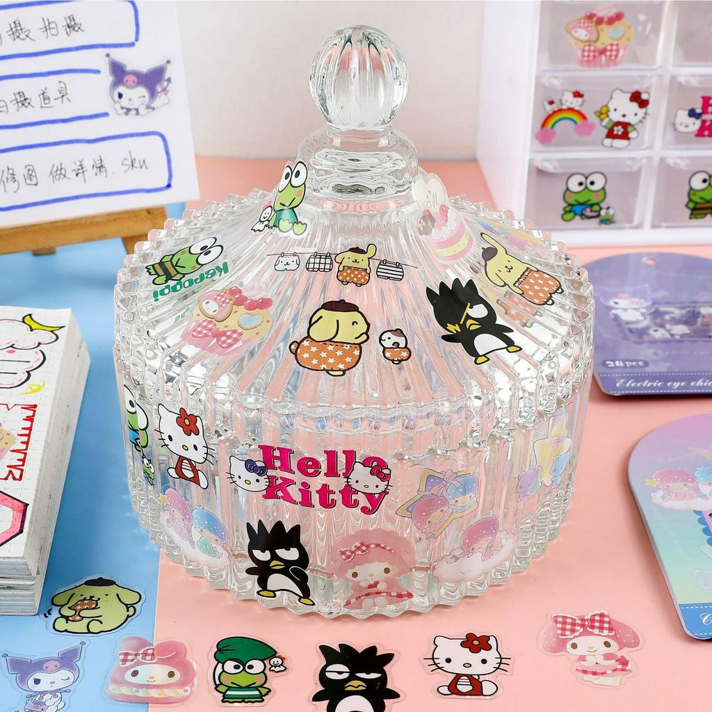 Bộ 24 Ngôi Sao Nhỏ Sanrio BadBadtz-Zu LittleTwinStars Mymelody Kuromi Cinnamoroll Pompompurin Pochacco Sticekrs