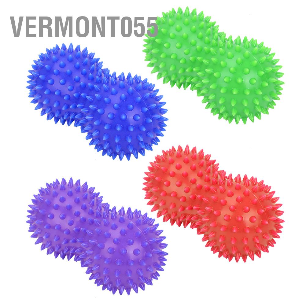 Có thể bán buôn PVC Peanut Spiky Massage Ball Back Foot Massage Tập thể dục Cơ bắp Vermont055 Hàng giao ngay