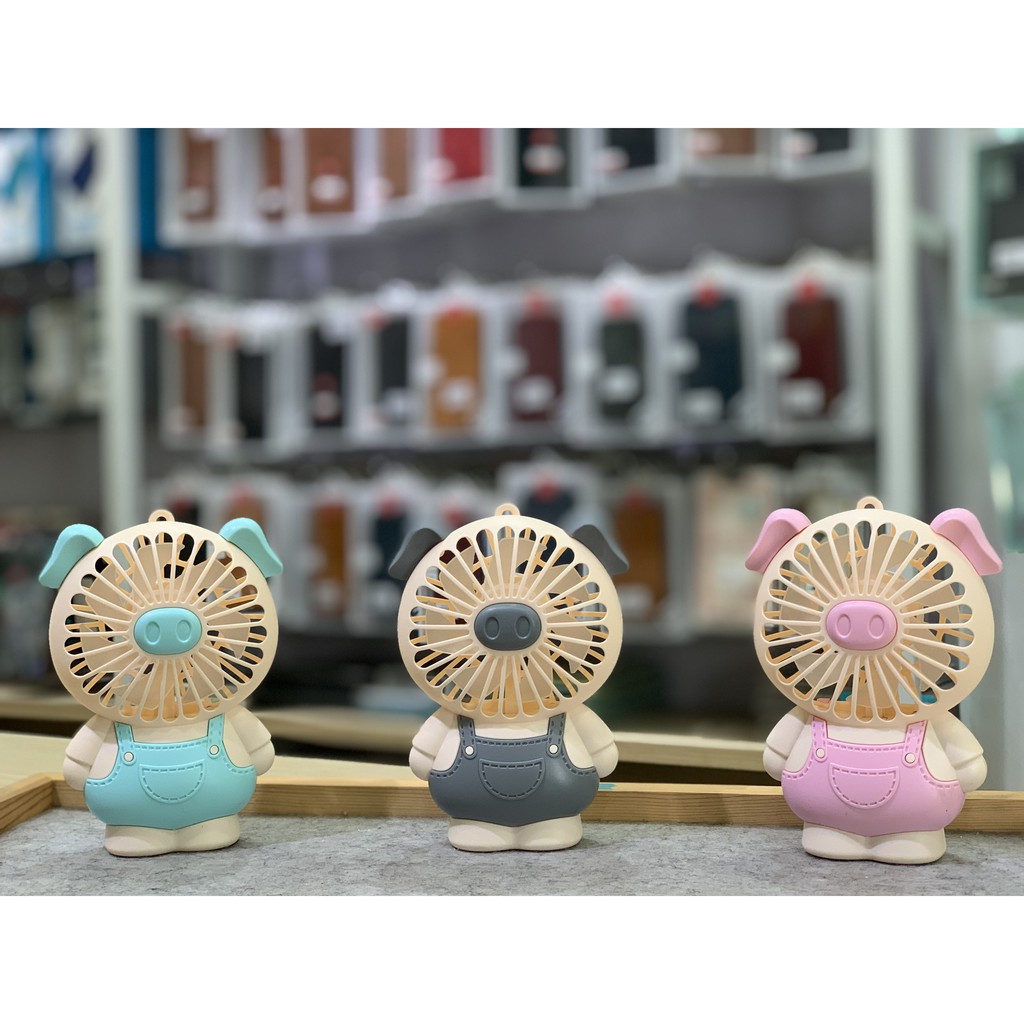 Quạt Tích Điện Mini cầm Tay Cute Fan Lovely Cat Hoạt Hình Quạt Liên Tục Hơn 1 Giờ Cho Bé