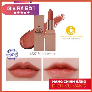 [CHÍNH HÃNG] Son Lì Matte 3CE Lip Color #227 Cam Đất Benchmark