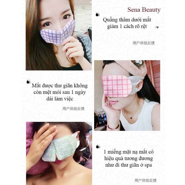 Hộp 5 miếng mặt nạ xông hơi mắt 40 độ thư giãn giảm mệt mỏi cho mắt Sena Beauty | BigBuy360 - bigbuy360.vn