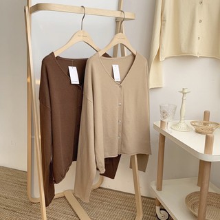 Áo cardigan len đẹp cổ tym (kèm ảnh thật)