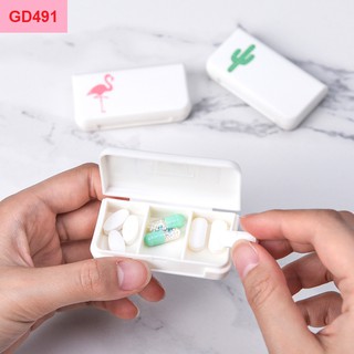 Combo 4 hộp đựng thuốc mini bằng nhựa gd491