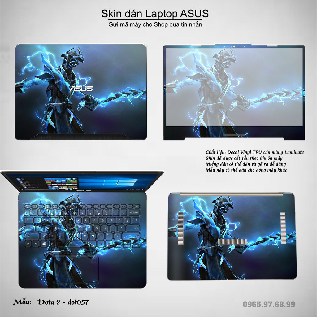 Skin dán Laptop Asus in hình Dota 2 _nhiều mẫu 10 (inbox mã máy cho Shop)