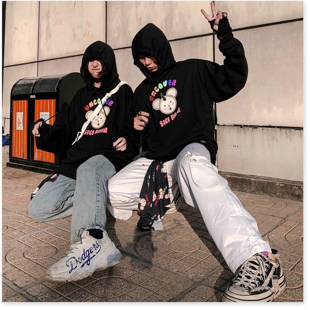 Áo hoodies mặt gấu form rộng to y hình XỊN XÒ , HOT HÈ 2021 THỜI TRANG KME FASHION