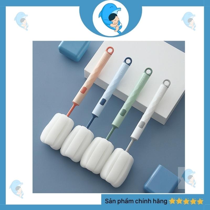 Cọ rửa bình sữa mút xốp cho bé, đầu mút xốp có thể thay thế tiện lợi