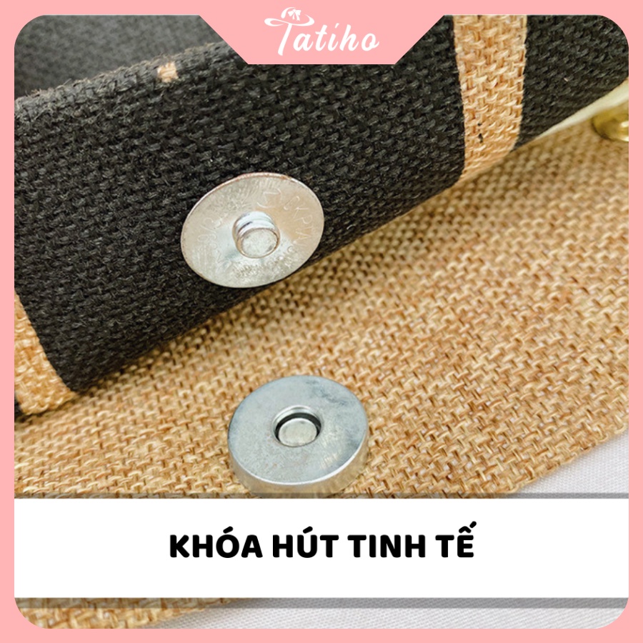 Túi Đeo Chéo ( Túi Xách Nữ) Thiết Kế Thời Trang Trẻ Trung Công Sở Chất Liệu Canvas - Tatiho - Mã TUI59
