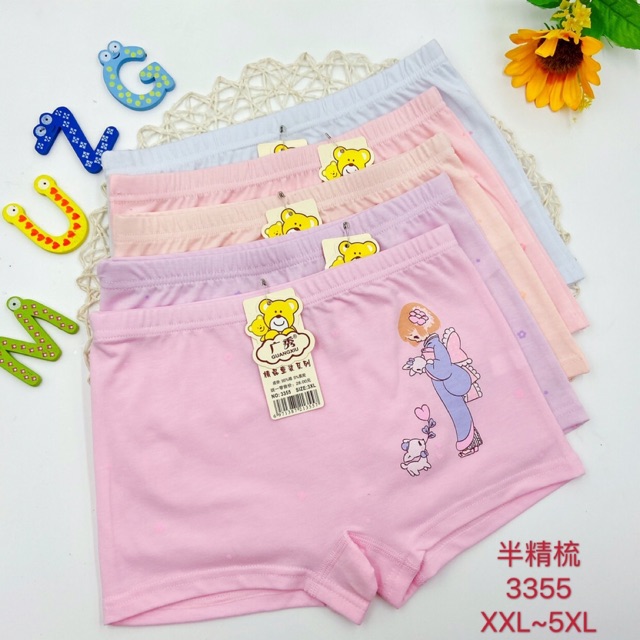 Quần lót (3355) bé gái cotton in hình cao cấp sọt
