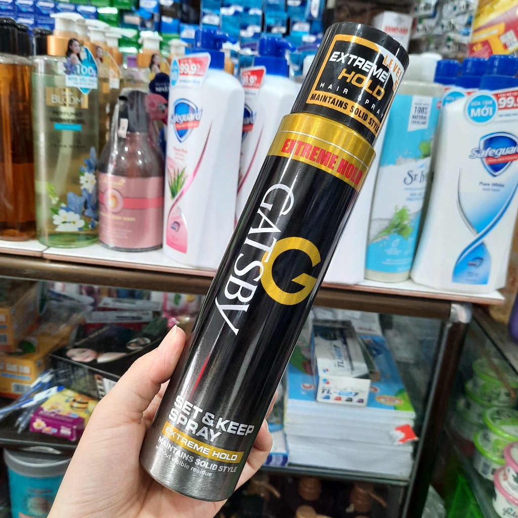Gôm Xịt Tạo Kiểu Tóc Gatsby Set & Keep Spray Extreme Hold A 250ml/170g
